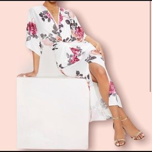 PLT FRONT TWIST🌺FLORAL MIDI